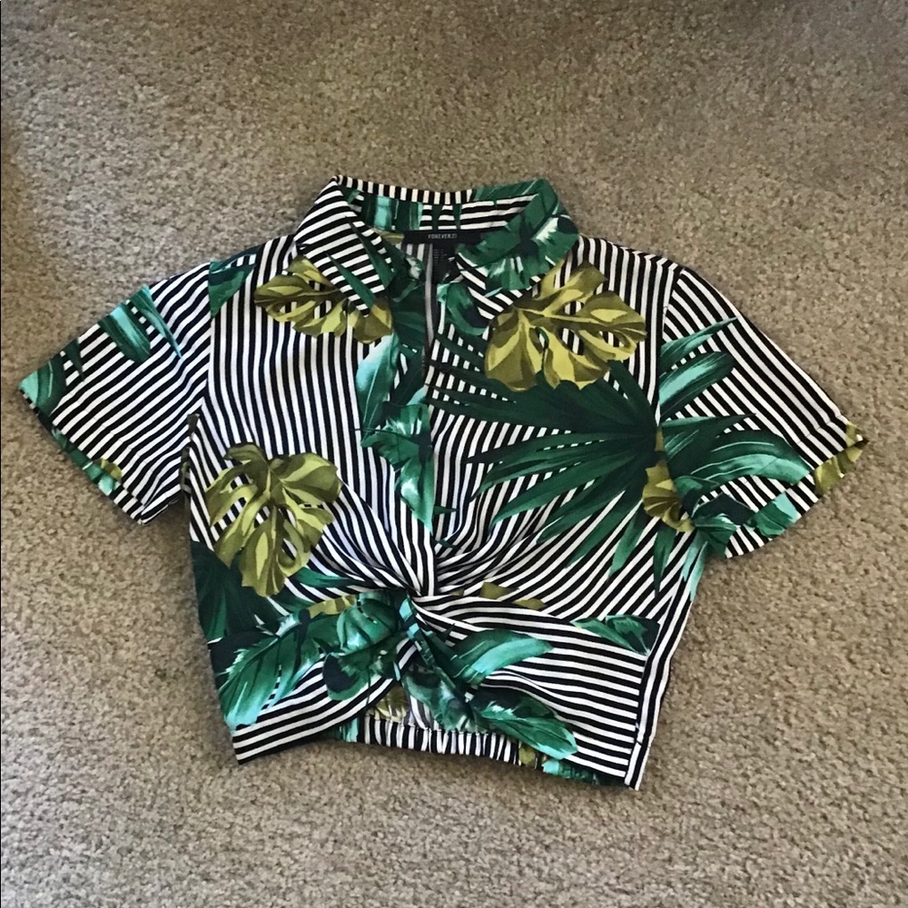 Tropical crop top